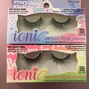 Ioni 3D Faux Mink Lashes - Soft Black Band